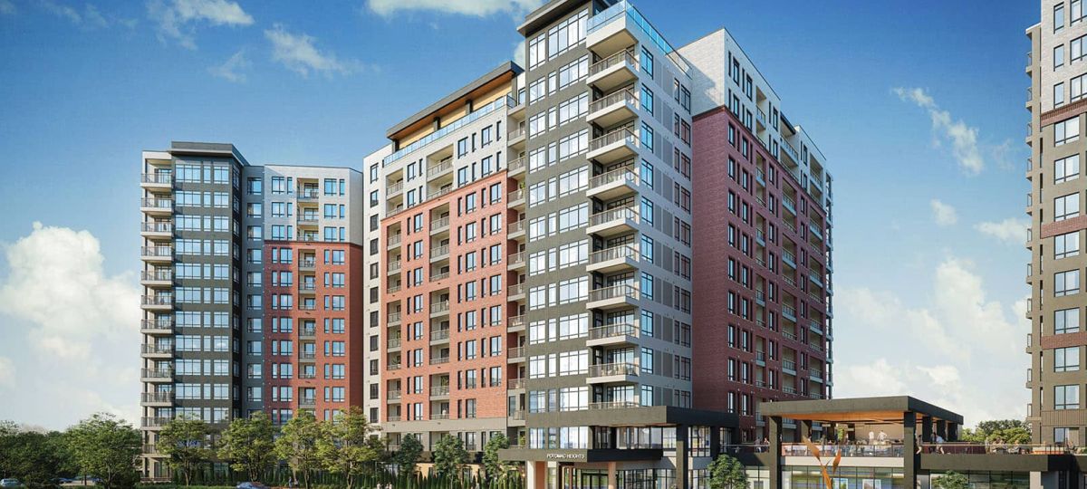 Exterior shot of The Grandview tower
