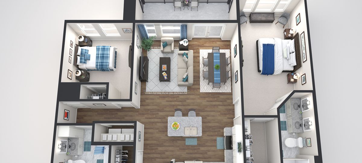 Piedmont 3D Floorplan