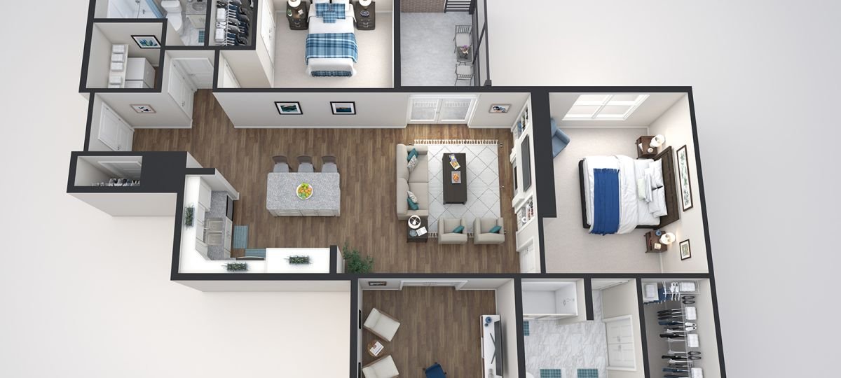 The South Hampton 3D Floorplan