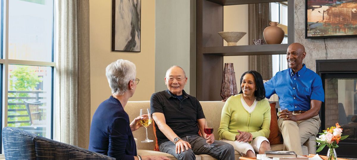 residents enjoying time together