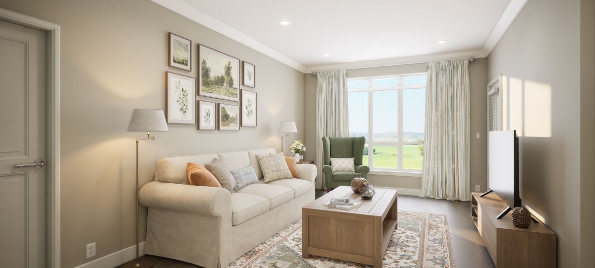 Oxford Hills - One Bedroom With Den - Living Room
