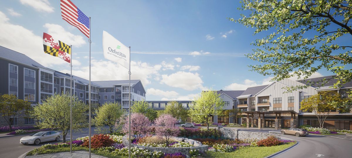 Oxford Hills entry plaza