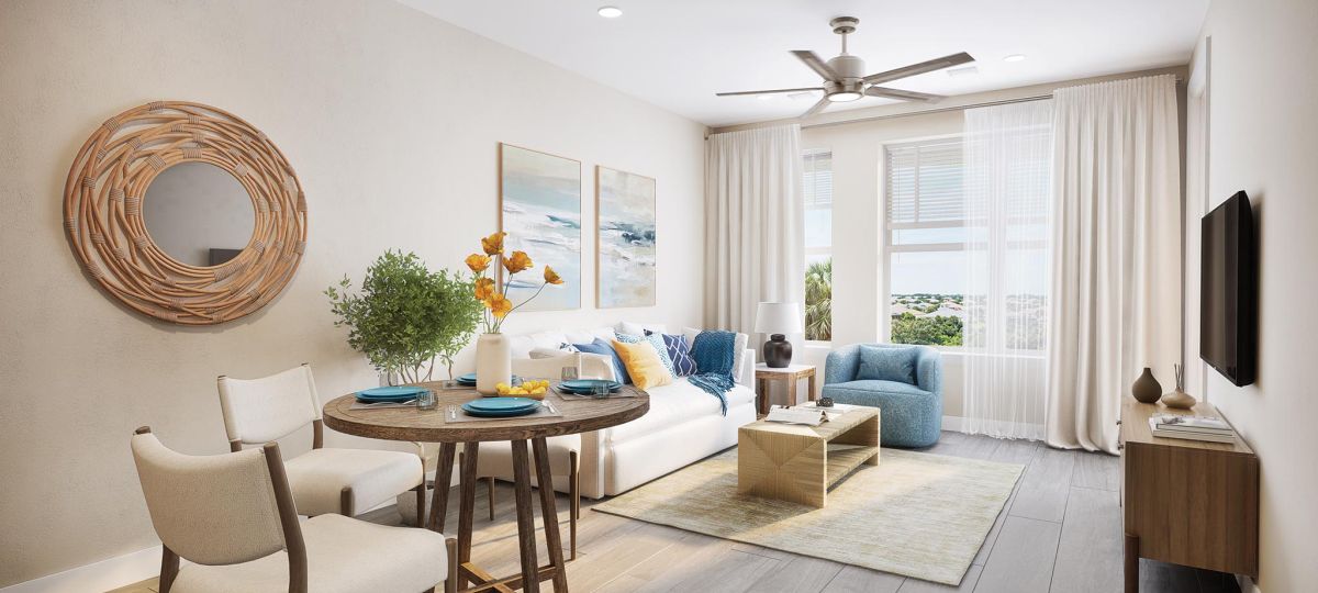 1BR Living room