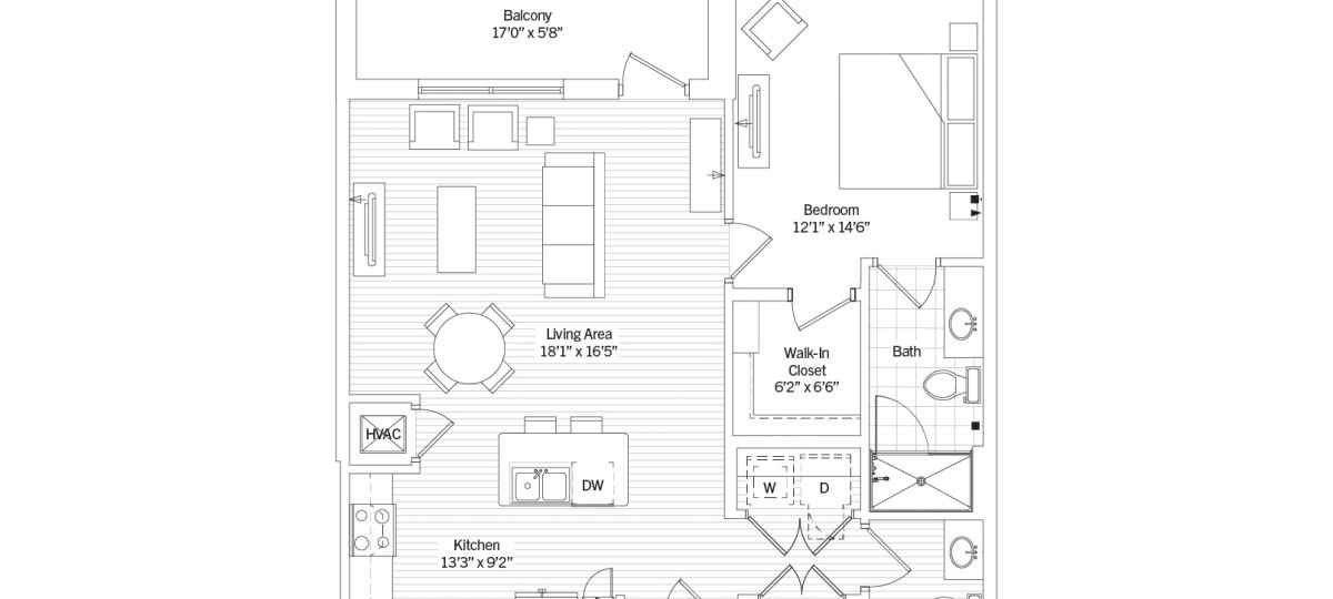 One Bedroom Senior Apartments in Bethesda The Grandview
