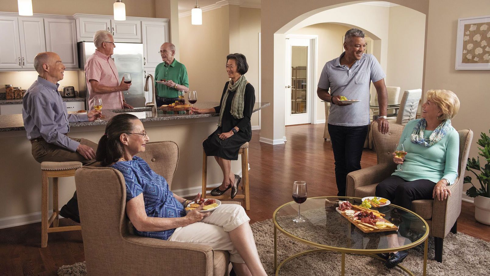 Erickson Senior Living residents mingling