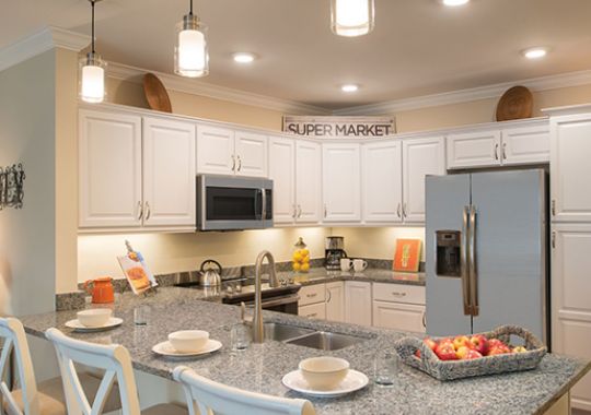 Kitchen in the Hartley apartment home.