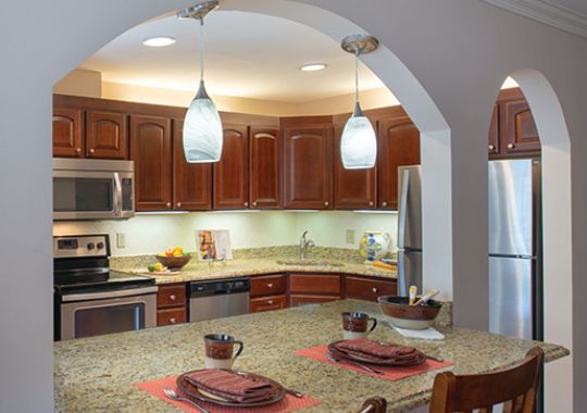 Dining room in Lancaster apartment home.