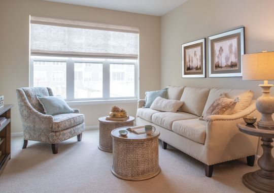 Image of the Gilbert living room.