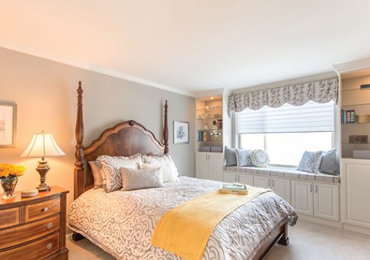 Large bedroom in a Hastings apartment.