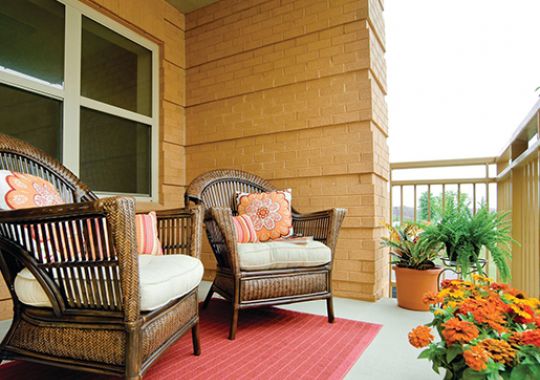 Image of the Dover balcony.