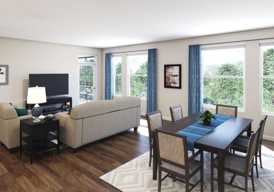 Rutherford living area
