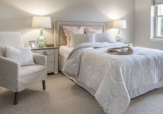 Large, beautiful bedroom.