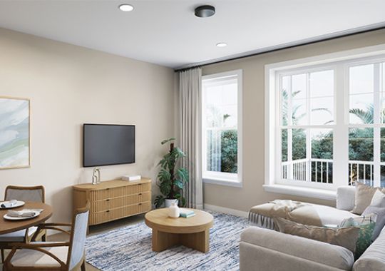 Emerson Lakes Cranford apartment living room