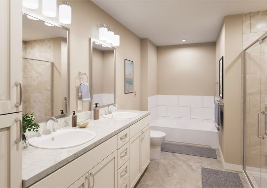 The Rochester Bathroom Rendering