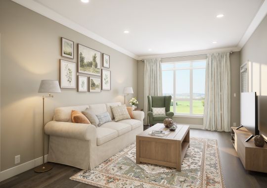 Oxford Hills - One Bedroom With Den - Living Room