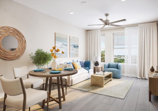 1BR Living room