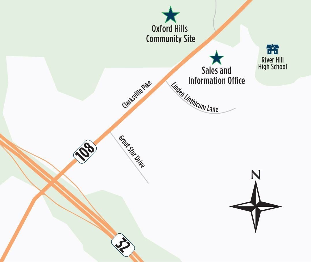 Oxford Hills location map