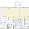 2D floor plan for the Brazos apartment at Eagle's Trace Senior Living in Houston, TX