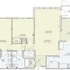 2D floor plan for the Palo Duro apartment at Eagle's Trace Senior Living in Houston, TX