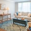 Living room in Ellicott apartment home. 