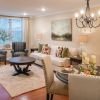 Open floor plan with living room and dining area.