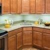 Kitchen in Brighton apartment home. 