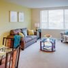 Living room in Ellicott apartment home. 