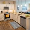 Kitchen in Bradford apartment home. 