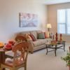 Living room in Pendleton apartment home. 