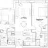 2D floor plan for the McKinley apartment at Fox Run Senior Living in Novi, MI