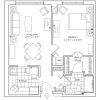 2D floor plan for the Brighton apartment at Greenspring Senior Living in Springfield, VA