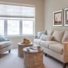 Living room in Chadwick apartment home. 