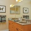 Bathroom vanity in apartment home. 