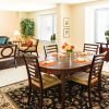 Dining room in apartment home. 