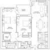 2D floor plan of the Manchester apartment at Riderwood Senior Living in Silver Spring, MD.