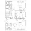 2D floor plan for the Hamilton apartment at Charlestown Senior Living in Catonsville, MD