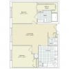 The 2D floor plan for the Hastings apartment.