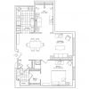 The 2D floor plan for the Georgetown.