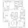 The 2D floor plan for The Jefferson.