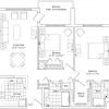 2D floor plan of the Pendleton apartment at Tallgrass Creek Senior Living in Overland Park, KS.