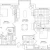 2D floor plan of the Plymouth apartment at Tallgrass Creek Senior Living in Overland Park, KS.
