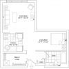 2D floor plan for the Amherst apartment at Charlestown Senior Living in Catonsville, MD