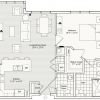 2D floor plan for the Baldwin apartment at Lantern Hill Senior Living in New Providence, NJ.