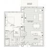 2D floor plan for the Belvedere apartment at Lantern Hill Senior Living in New Providence, NJ.