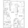 2D floor plan for the Bentley apartment at Devonshire Senior Living in Palm Beach Gardens, FL