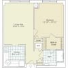 2D floor plan for the Brighton apartment at Cedar Crest Senior Living in Pompton Plains, NJ