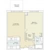 2D floor plan for the Brighton apartment at Fox Run Senior Living in Novi, MI