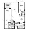 2D floor plan for the Brittany apartment at Devonshire Senior Living in Palm Beach Gardens, FL