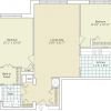 2D floor plan for the Fairmont apartment at Cedar Crest Senior Living in Pompton Plains, NJ