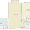 2D floor plan of the Fremont apartment at Seabrook Senior Living in Tinton Falls, NJ.